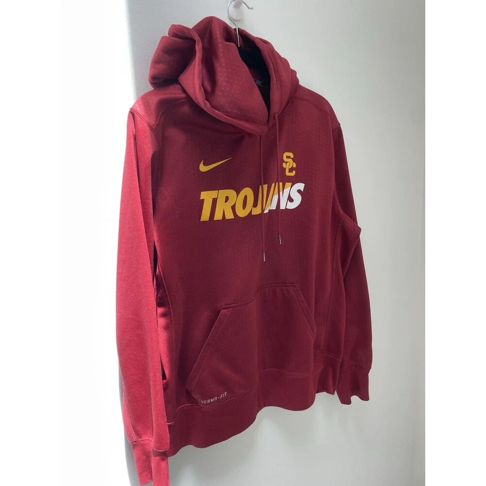 Nike USC Trojans Red Men's Hoodie Size Large, Athletic NCAA Sweatshirt